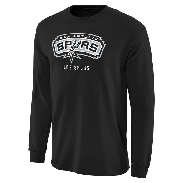 NBA Men San Antonio Spurs Noches Enebea Long Sleeve TShirt  Black